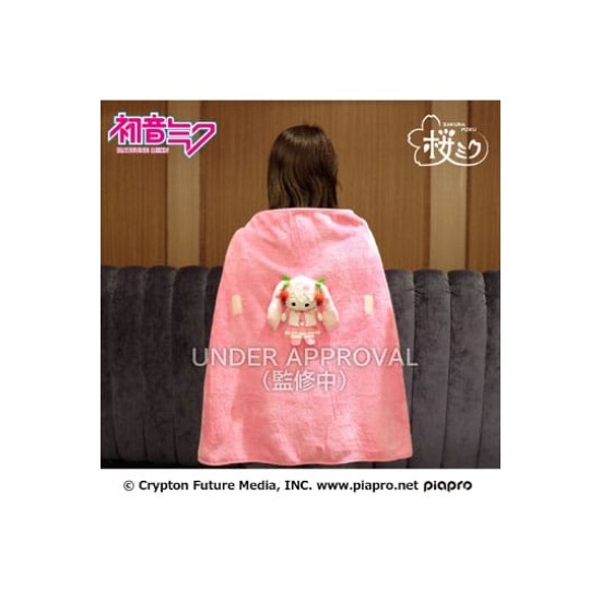 Sega Hatsune Miku Roll-Up Plush Blanket - Sakura Miku - Pleds