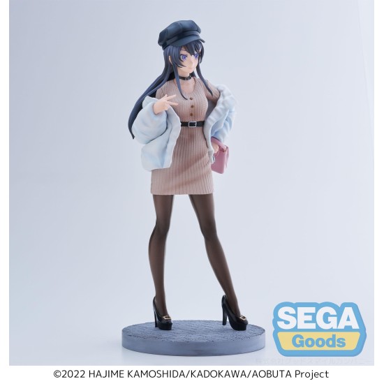 Sega Rascal Does Not Dream of a Bunny Girl Senpai Ver. Casual Clothes Luminasta Figure 21cm - Mai Sakurajima - Plastmasas figūriņa