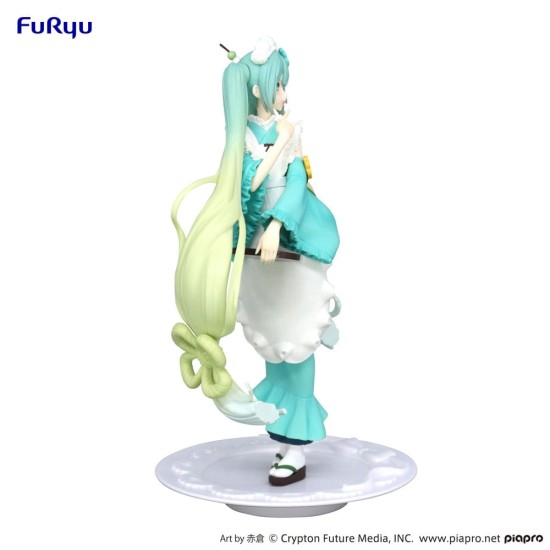 Furyu Hatsune Miku Exceed Creative Series Ver. Matcha Green Tea Parfait Mint Figure 21cm - Hatsune Miku - Plastmasas figūriņa