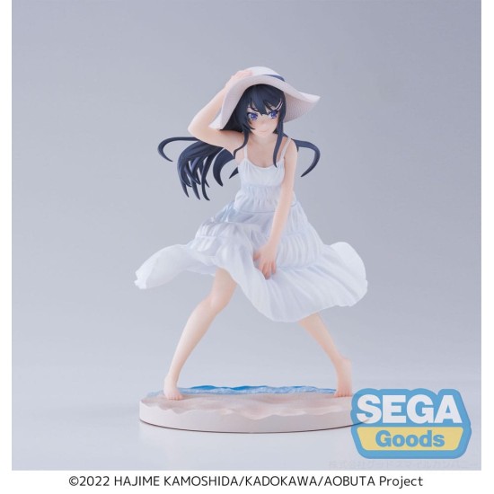 Sega Rascal Does Not Dream of a Bunny Girl Senpai Luminasta Ver. Summer Dress Figure 17cm - Mai Sakurajima - Plastmasas figūriņa