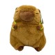 Capybara Assorted Plush Toy 18cm - Zaļa Mugursoma - Plīša rotaļlieta