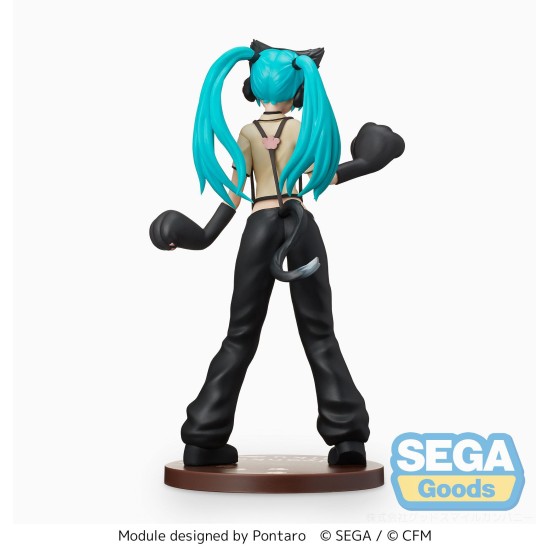 Sega Hatsune Miku Project DIVA Arcade Future Tone SPM Ver. Kitty Cat Figure 23cm - Hatsune Miku - Plastmasas figūriņa