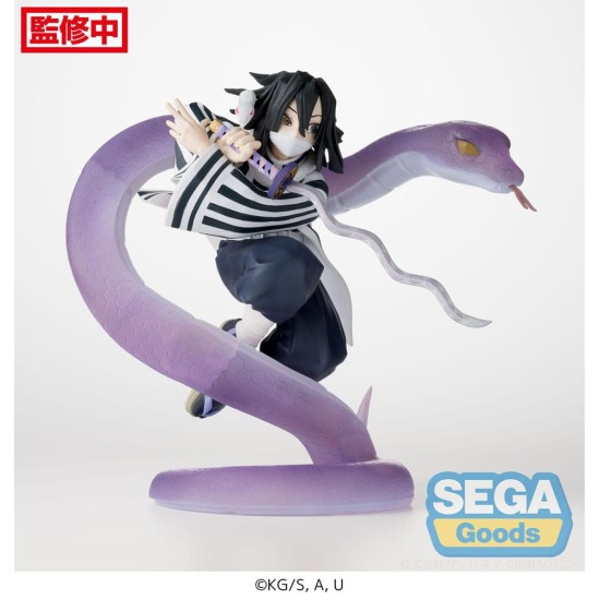 Sega Demon Slayer Kimetsu no Yaiba Xross Link Anime Figure 14cm - Obanai Iguro Hashira Training - Plastic figure