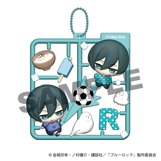 MegaHouse Blue Lock Plat Collection Plastic Keychain - Assortment Vol.1 - Atslēgu piekariņš