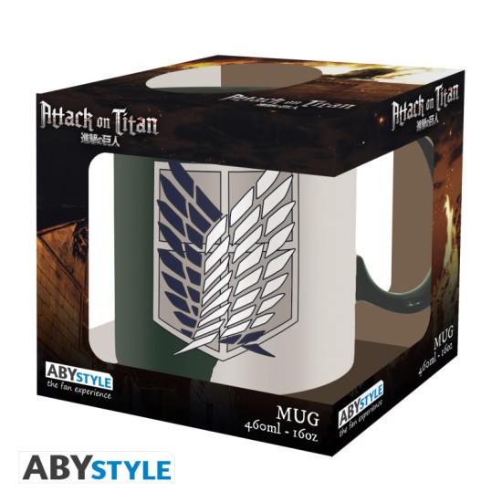 ABYstyle Attack on Titan King Size Ceramic Mug 460ml - Emblem - Krūze