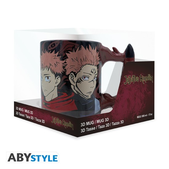 ABYstyle Jujutsu Kaisen 3D Dolomite Mug 460ml - Sukuna's finger - Krūze