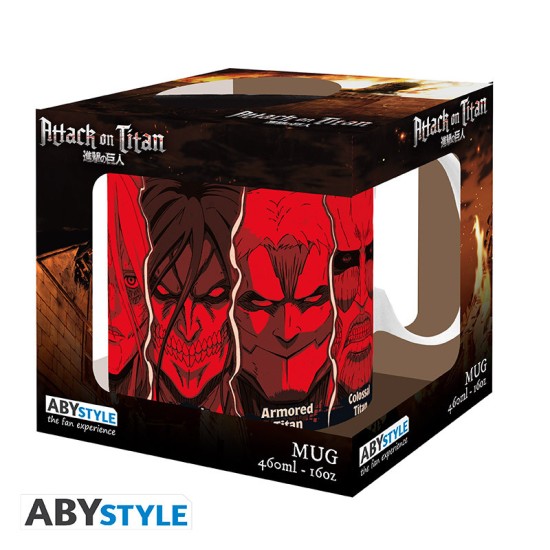 ABYstyle Attack on Titan King Size Ceramic Mug 460ml - All Titans