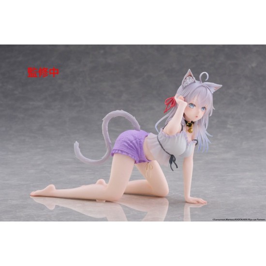 Taito Prize Alya Sometimes Hides Her Feelings in Russian Desktop Cute Figure Alya Cat Ear Ver. Roomwear Figure 13cm - Alya - Plastmasas figūriņa