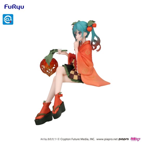 Furyu Hatsune Miku Noodle Stopper Flower Fairy Winter Cherry Figure 15cm - Hatsune Miku - Plastmasas figūriņa