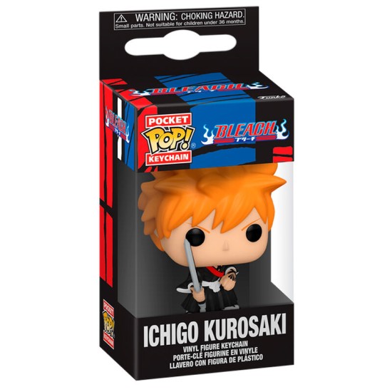 Funko Pocket POP! Bleach Keychain - Ichigo Kurosaki - Vinyl keychain