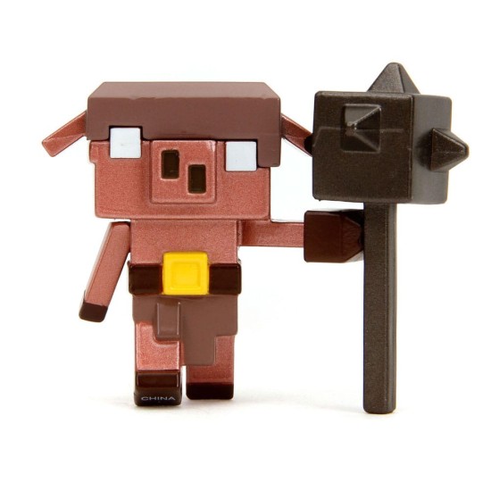 Mojang Studio  Minecraft Nano Metalfigs Diecast (Wave 2) Assortiment Mini Figures - Piglin Runt - Plastmasas figūriņa