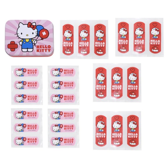 Take Care Hello Kitty Metal Bandage Box in Pink (24 pcs.)