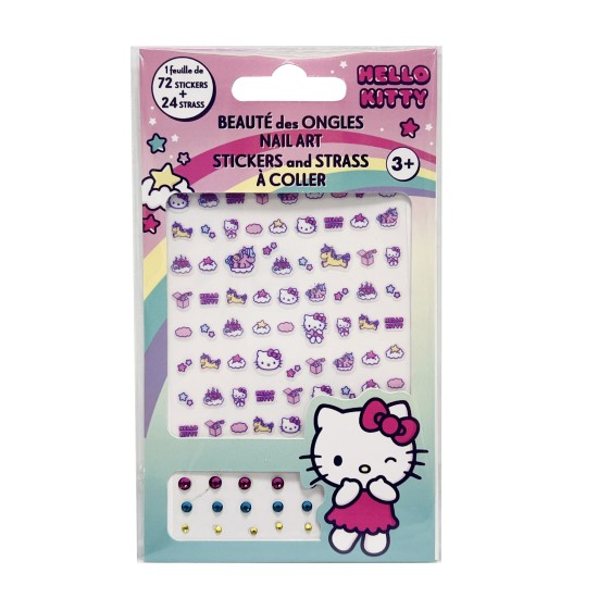 Take Care Hello Kitty Nails Stickers Set - Nagu uzlīmju komplekts