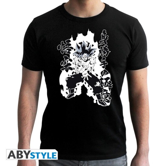 ABYstyle Dragon Ball Super Goku Kamehameha T-shirt - M izmērs / Melns - Vīriešu kokvilnas T-krekls