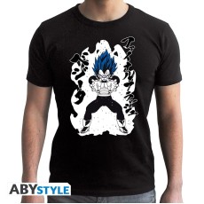 ABYstyle Dragon Ball Super Royal Blue Vegeta T-shirt - L size / Black - Men's cotton T-shirt