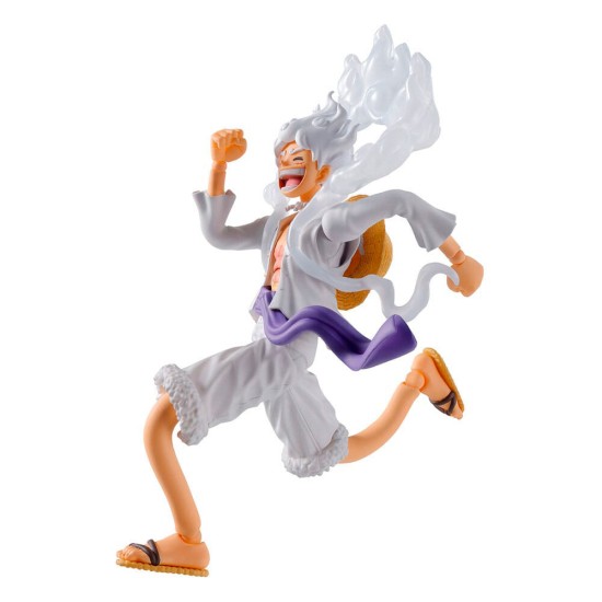 Tamashii Nations One Piece Gear 5 S.H. Figuarts Figure 15cm - Monkey D.Luffy - Plastmasas figūriņa