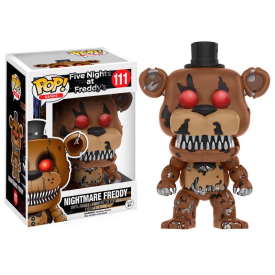 Funko POP! Five Nights at Freddy's Figure 9cm - Nightmare Freddy (111) - Vinila figūriņa