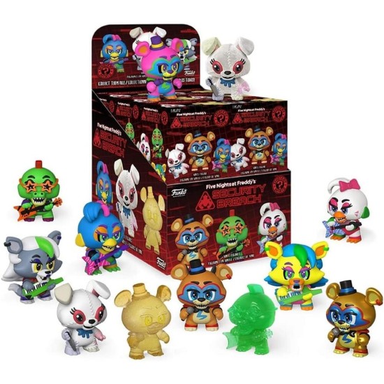 Funko! Five Nights at Freddy's Mystery Minis Random Blind Box Figure 5cm (1 pcs.) - Freddys Security Breach - Vinila figūriņa