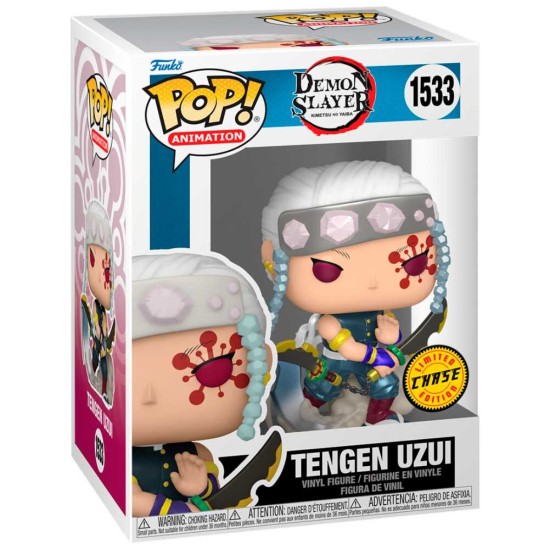 Funko POP! Demon Slayer Kimetsu no Yaiba Figure 9cm - Tengen Uzui Chase (1533) - Vinila figūriņa