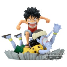 Banpresto One Piece WCF Log Stories Figure 7cm - Luffy vs Arlong - Plastmasas figūriņa