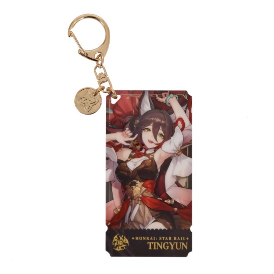 MiHoYo Honkai: Star Rail Acryl Keychain 9cm - Tingyun - Akrila atslēgu piekariņš