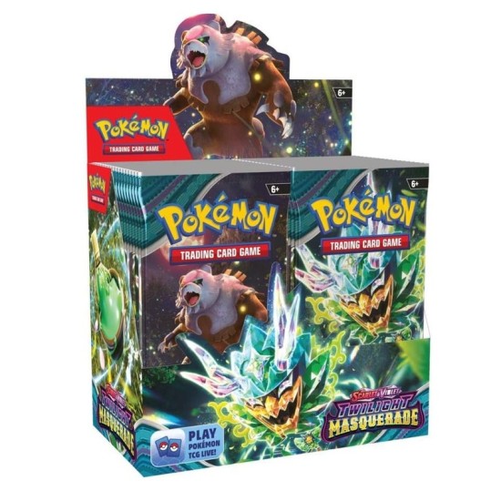 Pokemon Super Card Game TCG Trading Cards - Scarlet & Violet - Twilight Masquerade assorted EN - Kāršu spēle