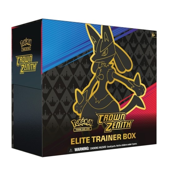 Pokemon Super Card Game TCG Trading Cards - Sword & Shield 12.5: Crown Zenith Elite Trainer Box EN - Kāršu spēle