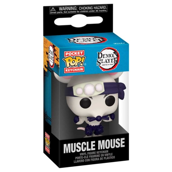 Funko Pocket POP! Demon Slayer Kimetsu no Yaiba Keychain - Muscle Mouse - Vinila atslēgu piekariņš