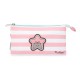 Grupo Erik Pusheen Rose Collection Triple Pencil Case 22 x 13 x 3cm - Penālis ar trīs nodalījumiem