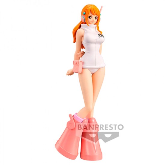 Banpresto One Piece Glandline Series Figure 16cm - Egg Head Nami - Plastmasas figūriņa