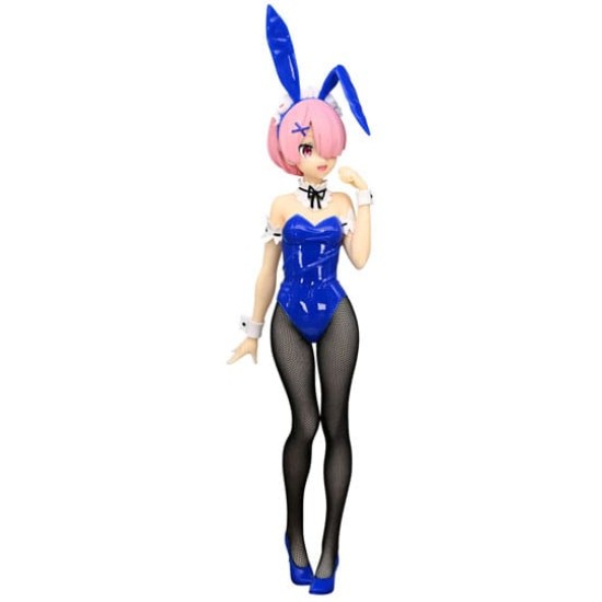 Furyu Re:Zero BiCute Bunnies ver. Blue Color Figure 30cm - Ram - Plastmasas figūriņa