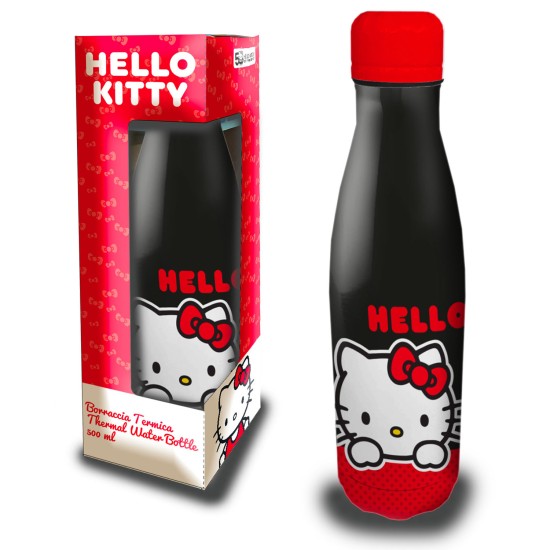 Coriex Hello Kitty Hydro Bottle 500ml - Melna - Ūdens pudele