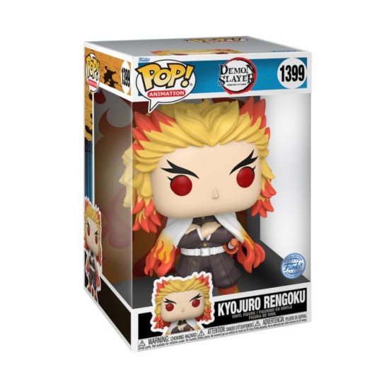 Funko POP! Demon Slayer Kimetsu no Yaiba Super Sized Jumbo Figure 25cm - Kyojuro Rengoku (1399) - Vinila figūriņa