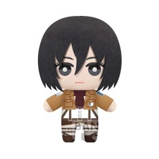 Banpresto Attack on Titan Series 1 Tomonui Assorted Plush Toy 15cm - Mikasa - Plīša rotaļlieta