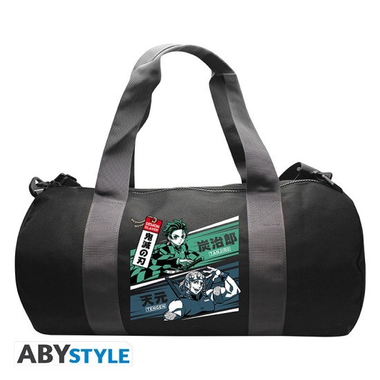 ABYstyle Demon Slayer Sports Bag 25 x 50cm - Tanjiro & Tengen - Sporta soma