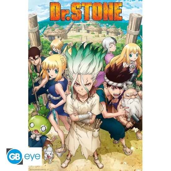 ABYstyle Dr. Stone Poster Maxi 91.5 x 61 cm - Groupe - Plakāts