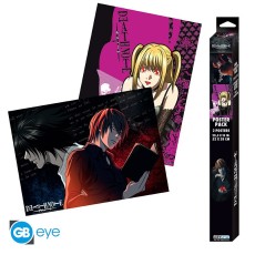 ABYstyle Death Note Poster Chibi Set (2 pcs.) 52 x 38 cm - L vs Light & Misa