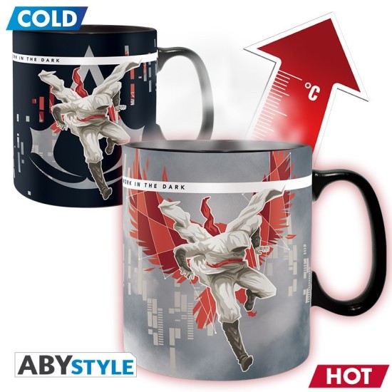 ABYstyle Assassin's Creed Heat Change Ceramic Mug 460ml - The Assassins - Krūze