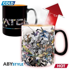 ABYstyle Overwatch Heat Change Ceramic Mug 460ml - Heros
