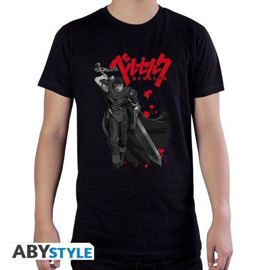 ABYstyle Berserk Guts T-shirt - S izmērs / Melns - Vīriešu kokvilnas T-krekls