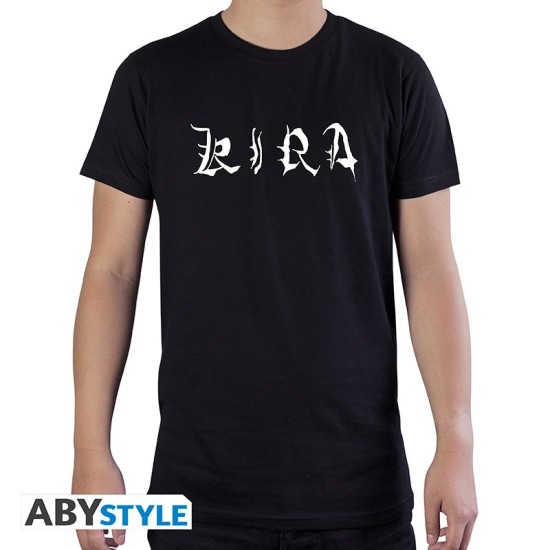 ABYstyle Death Note Kira T-shirt - M izmērs / Melns - Vīriešu kokvilnas T-krekls