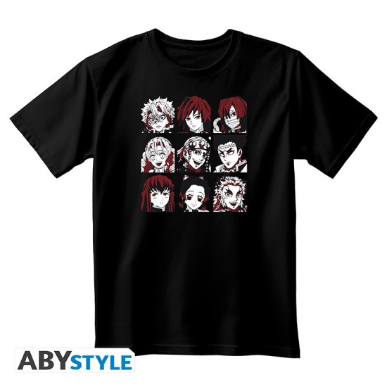 ABYstyle Demon Slayer Hashira Season 2 T-shirt - L izmērs / Melns - Uniseks kokvilnas T-krekls