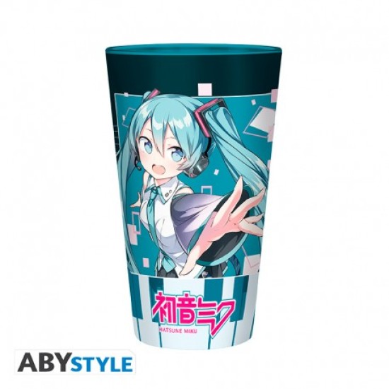 ABYstyle Hatsune Miku Large Glass 400ml - Musical City - Glāze