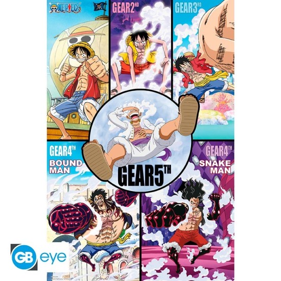 ABYstyle One Piece Poster Maxi 91.5 x 61 cm - Gears history - Plakāts