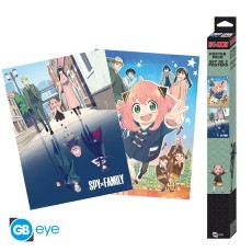 ABYstyle Spy x Family Poster Chibi Set (2 pcs.) 52 x 38 cm - A double family - Divi plakāti