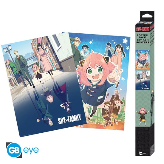 ABYstyle Spy x Family Poster Chibi Set (2 pcs.) 52 x 38 cm - A double family - Divi plakāti