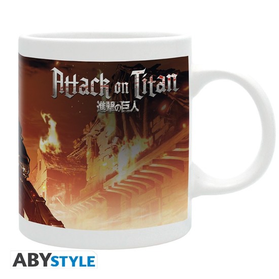 ABYstyle Attack on Titan Ceramic Mug 320ml - Key art - Krūze