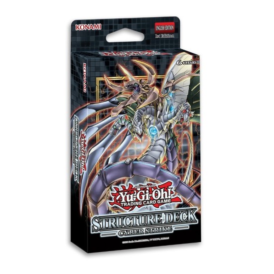 ABYstyle YU-GI-OH! Card Game TCG Trading Cards - Deck de Structure Cyber Strike Reprinte (FR) - Kāršu spēle