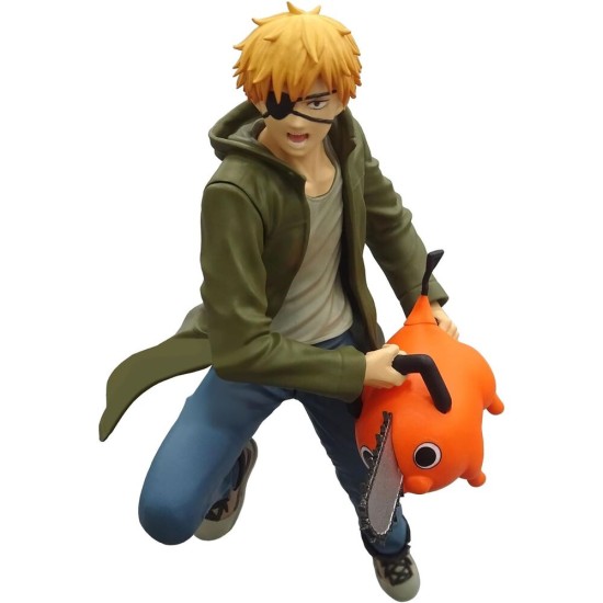 Banpresto Chainsaw Man Vibration Stars Figure 14cm - Denji & Pochita - Plastmasas figūriņa