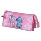 Karactermania Disney Stitch & Angel Sit triple Pencil Case 23 x 10 x 5cm - Penālis ar trīs nodalījumiem